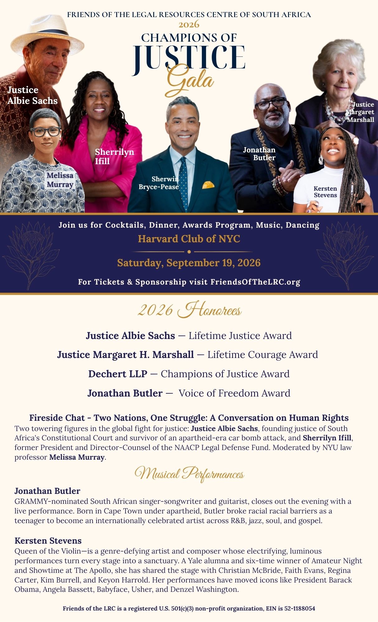 Champions of Justice flyer